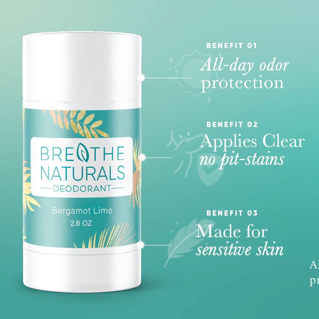Breathe Naturals Deodorant Bergamot Lime Deodorant