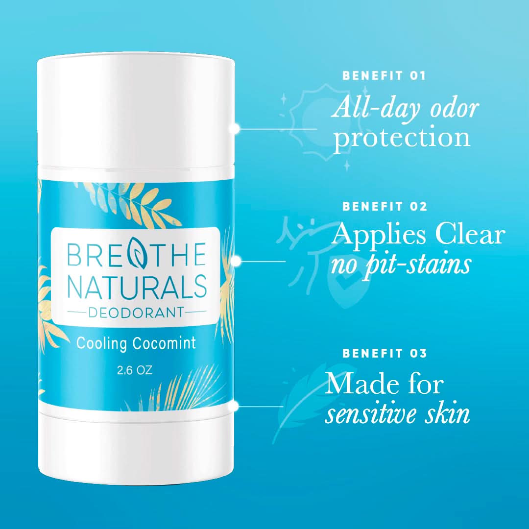 Breathe Naturals Deodorant Deodorant Cooling CocoMint Deodorant