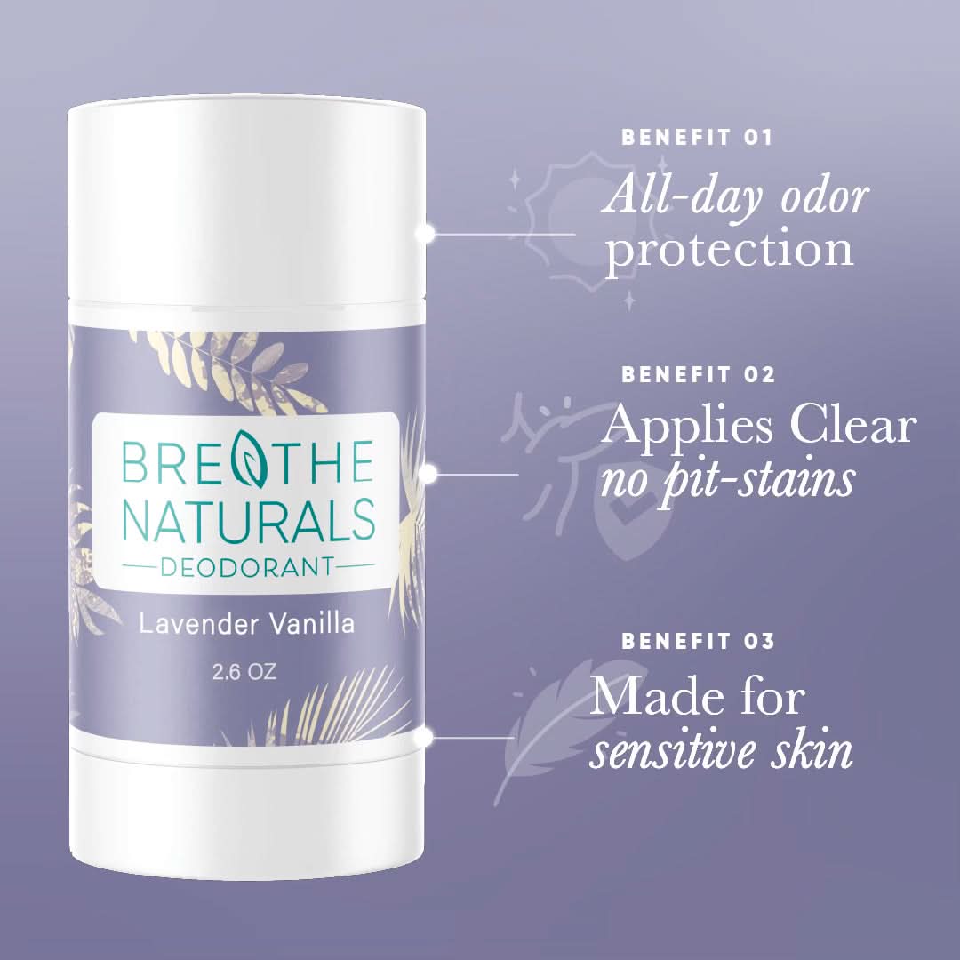 Breathe Naturals Deodorant Lavender Vanilla Deodorant