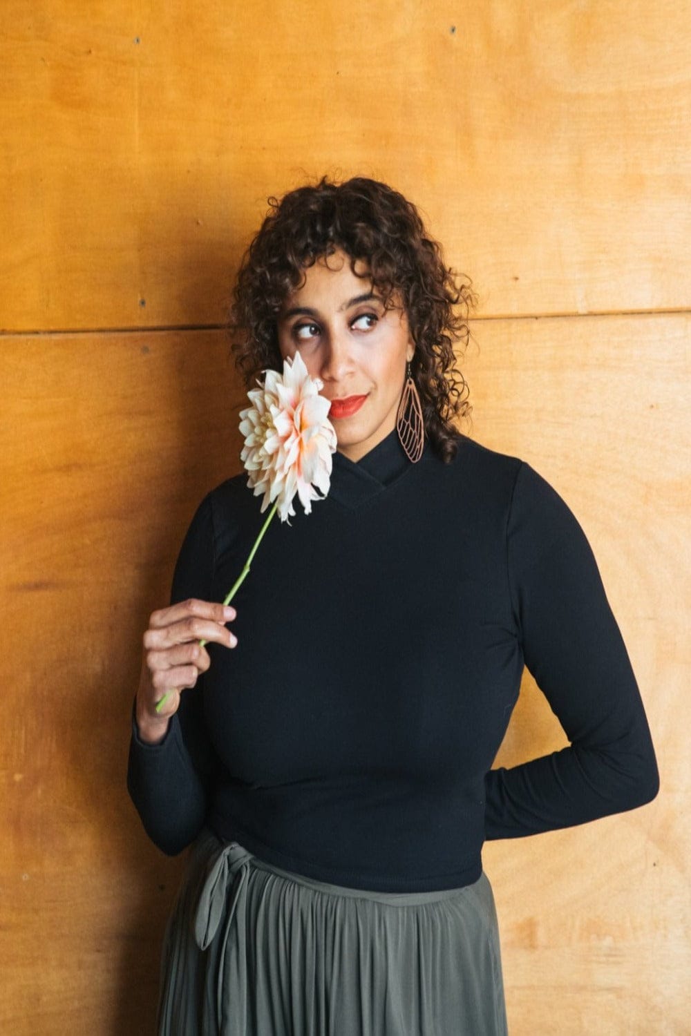 Field Day Top Mock Top in Black