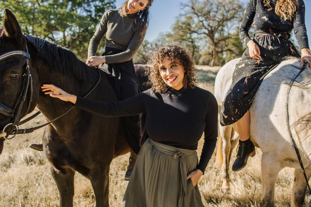 Field Day Top Mock Top in Black
