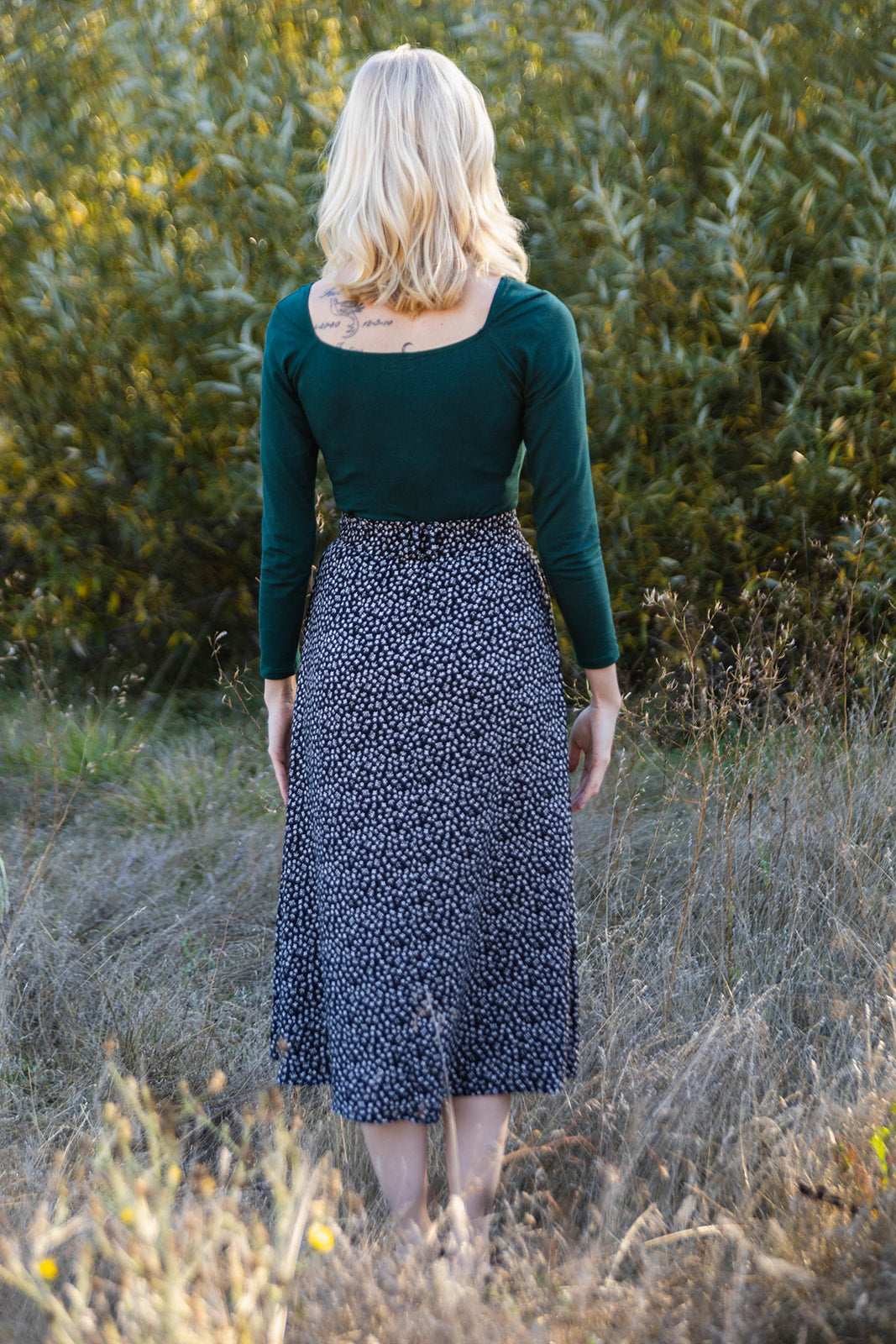 Field Day Skirt Trices Skirt in Black Floral