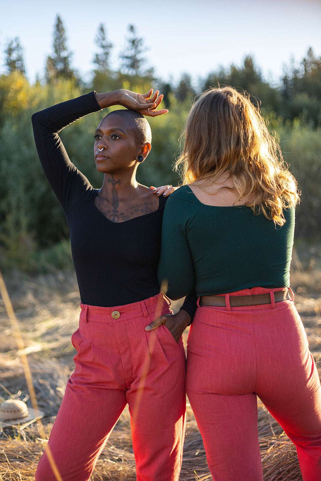 Field Day Pants Perfect Pant in Red Sherbert Canvas