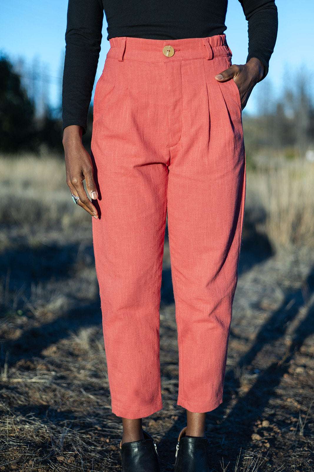 Field Day Pants Perfect Pant in Red Sherbert Canvas