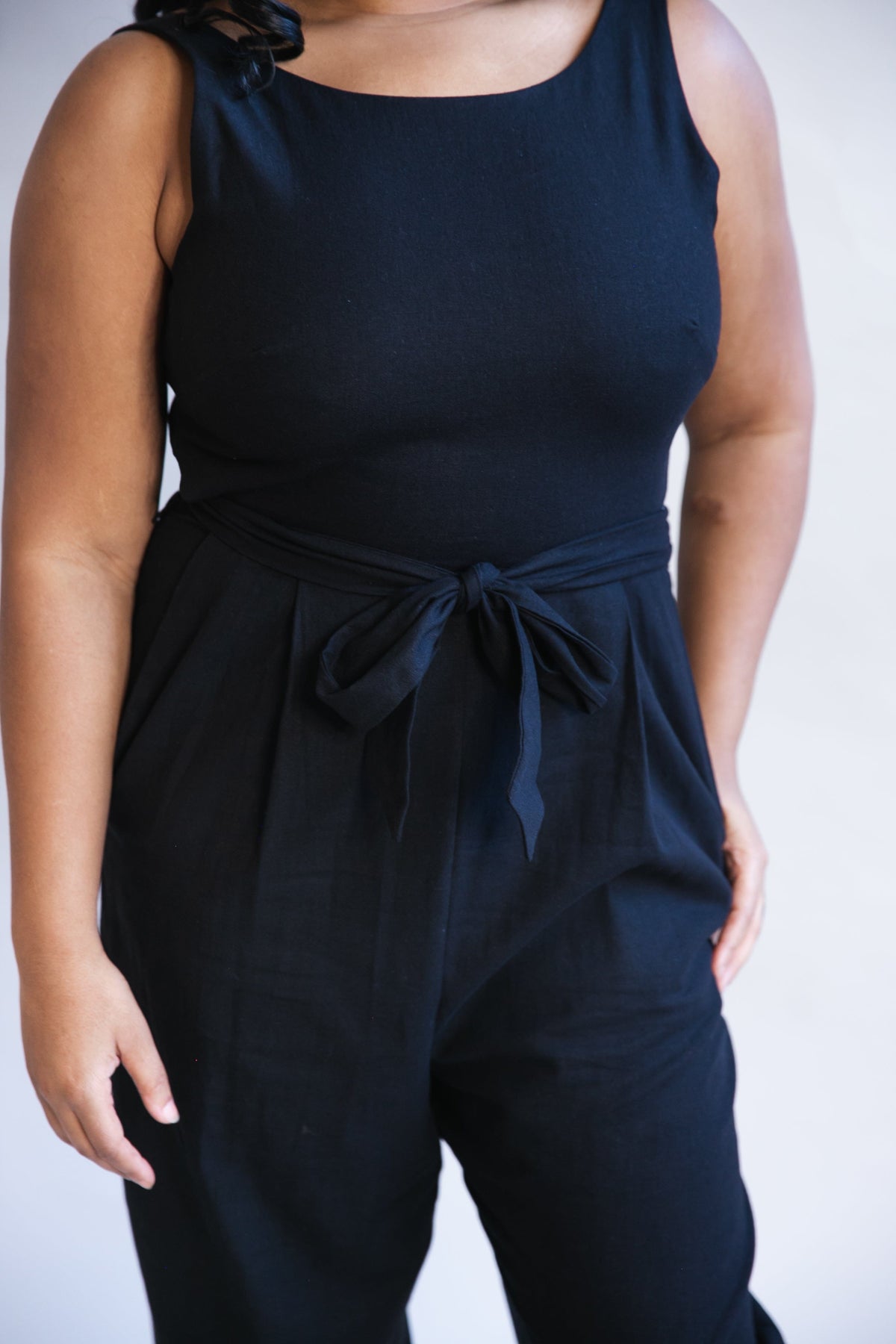 Field Day Jumpsuit Liberty Jumpsuit in Black Linen