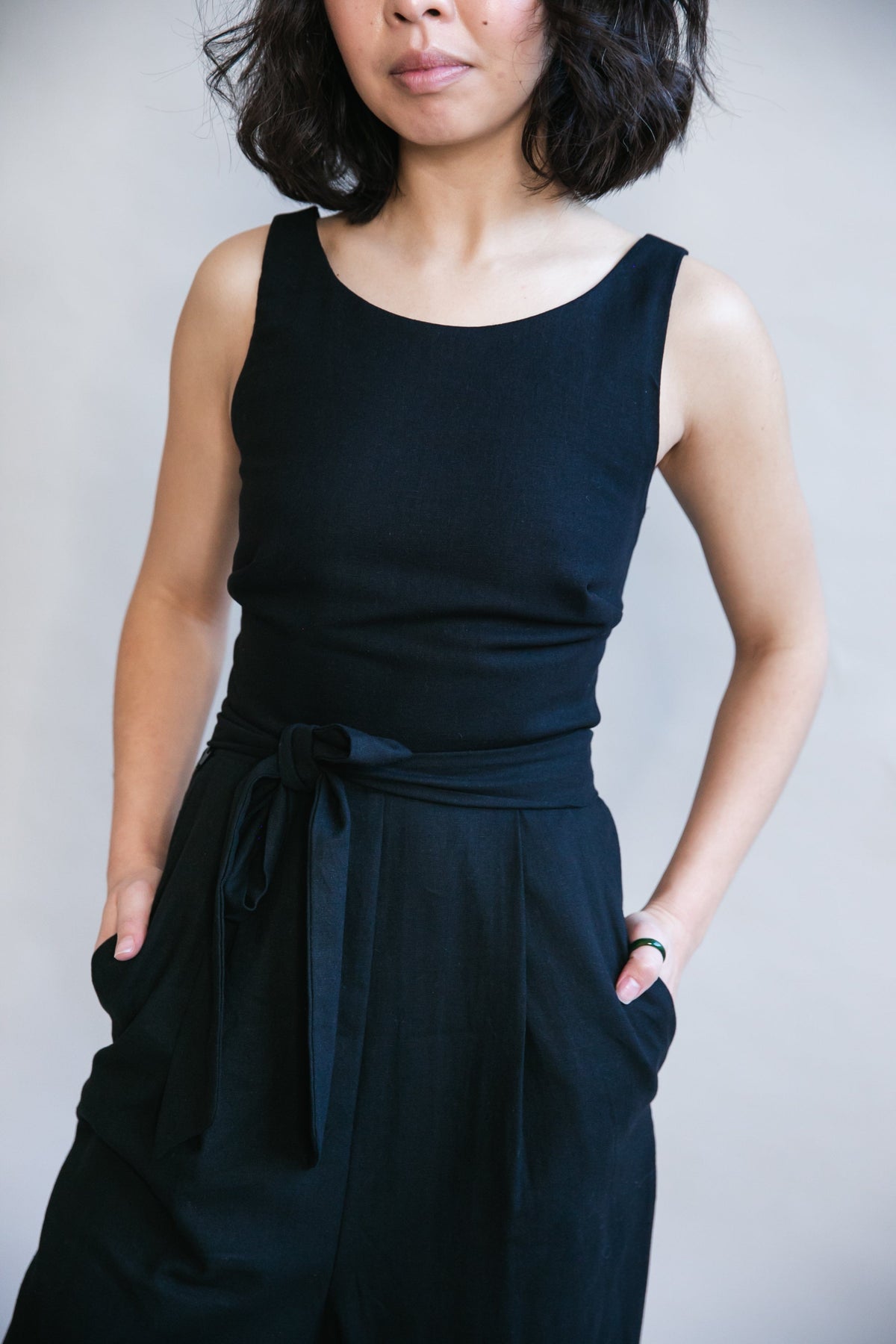Field Day Jumpsuit Liberty Jumpsuit in Black Linen