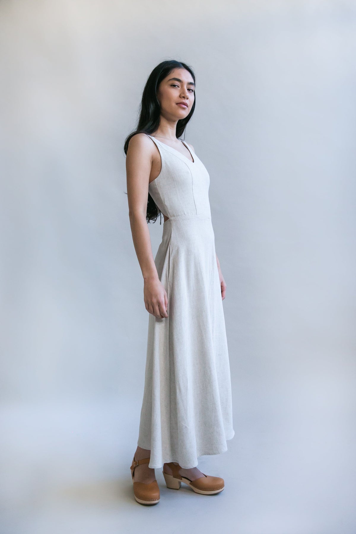 Field Day Dress Meadow Dress in Oat Straw Linen