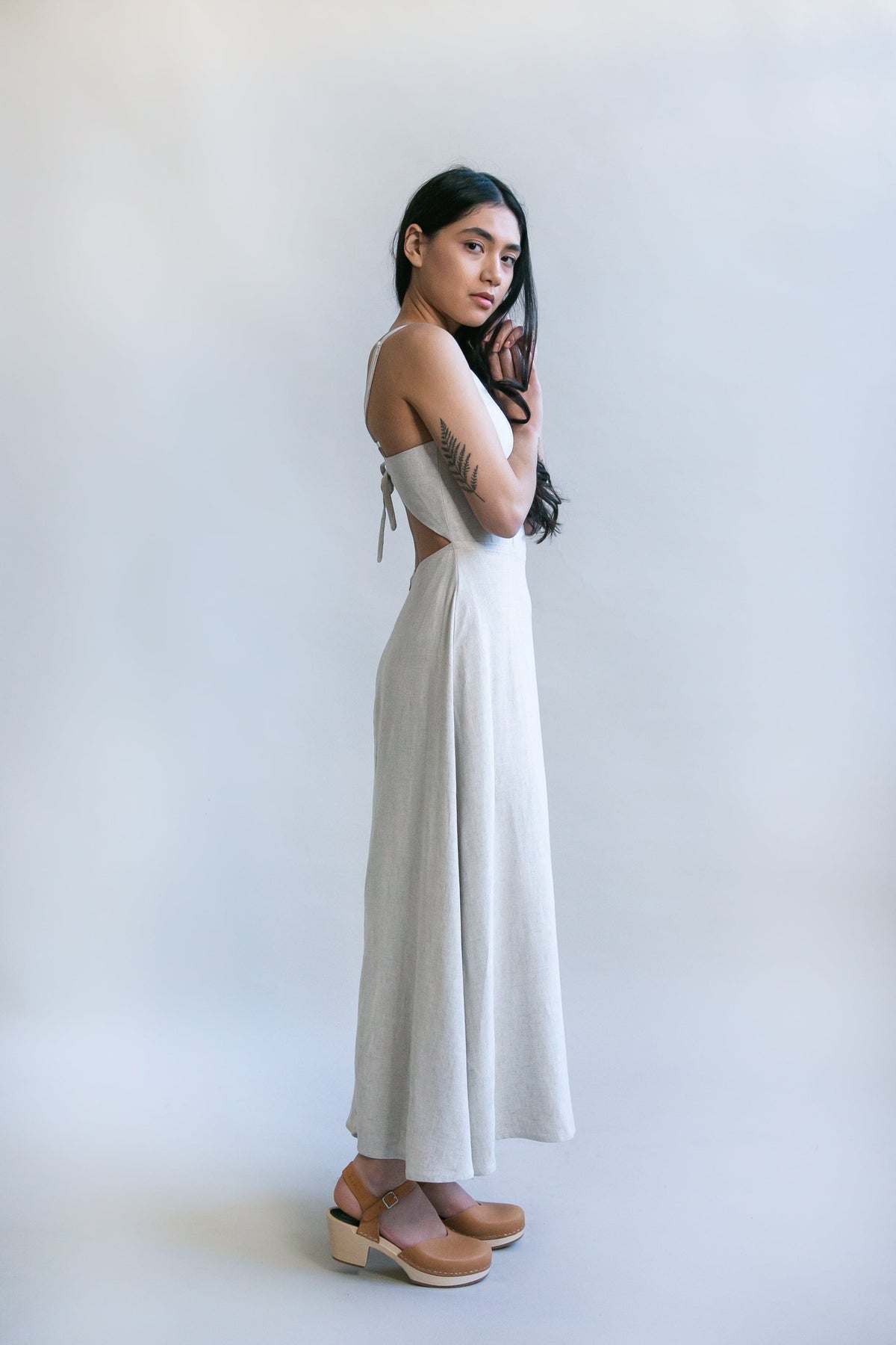 Field Day Dress Meadow Dress in Oat Straw Linen