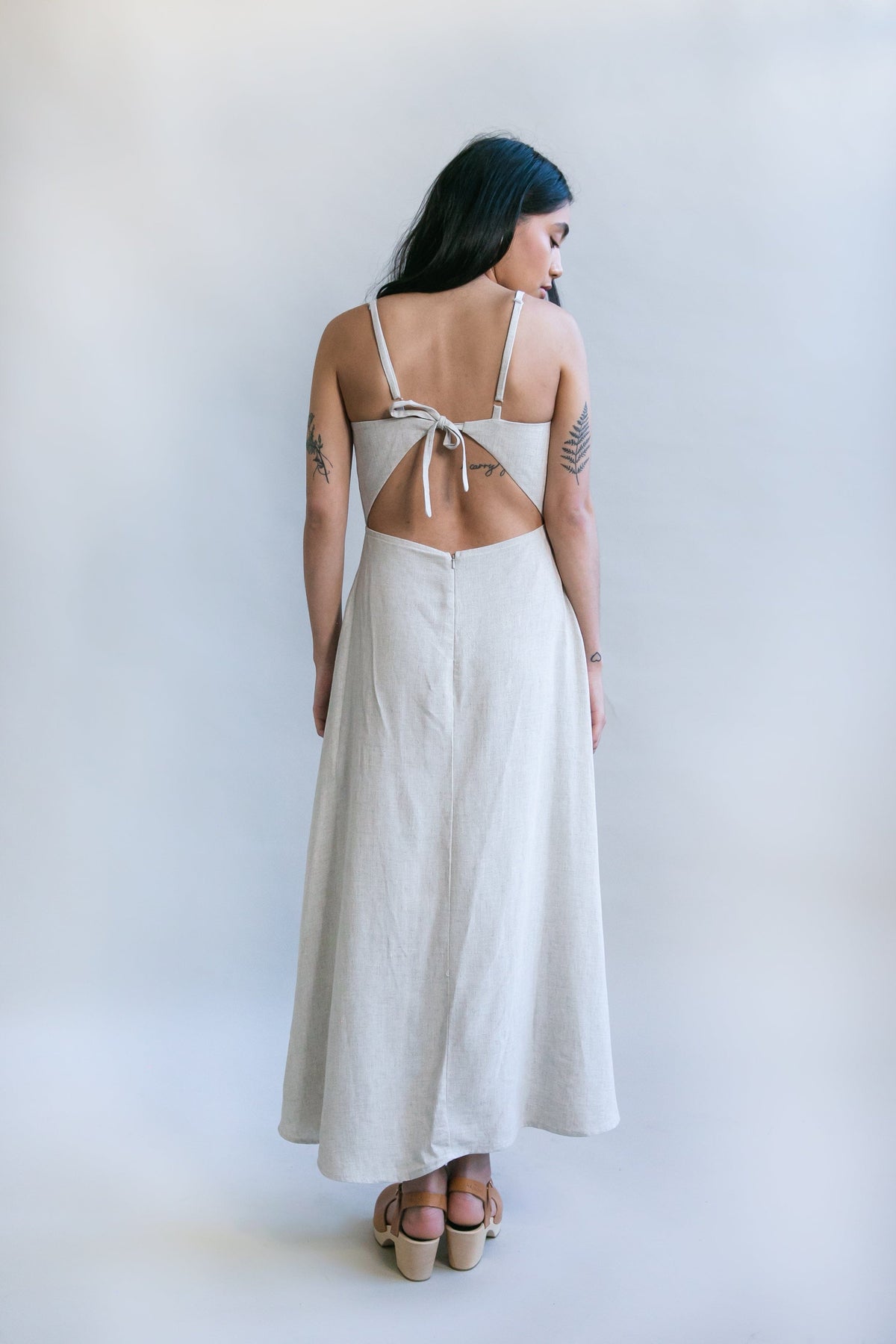 Field Day Dress Meadow Dress in Oat Straw Linen