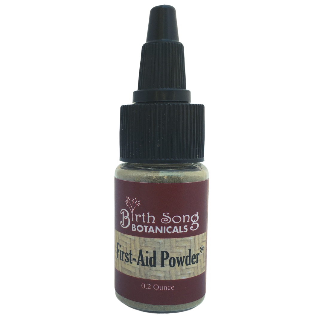 Organic Herbal First Aid Powder, with Myrrh, Neem, and Yarrow - My American Goods