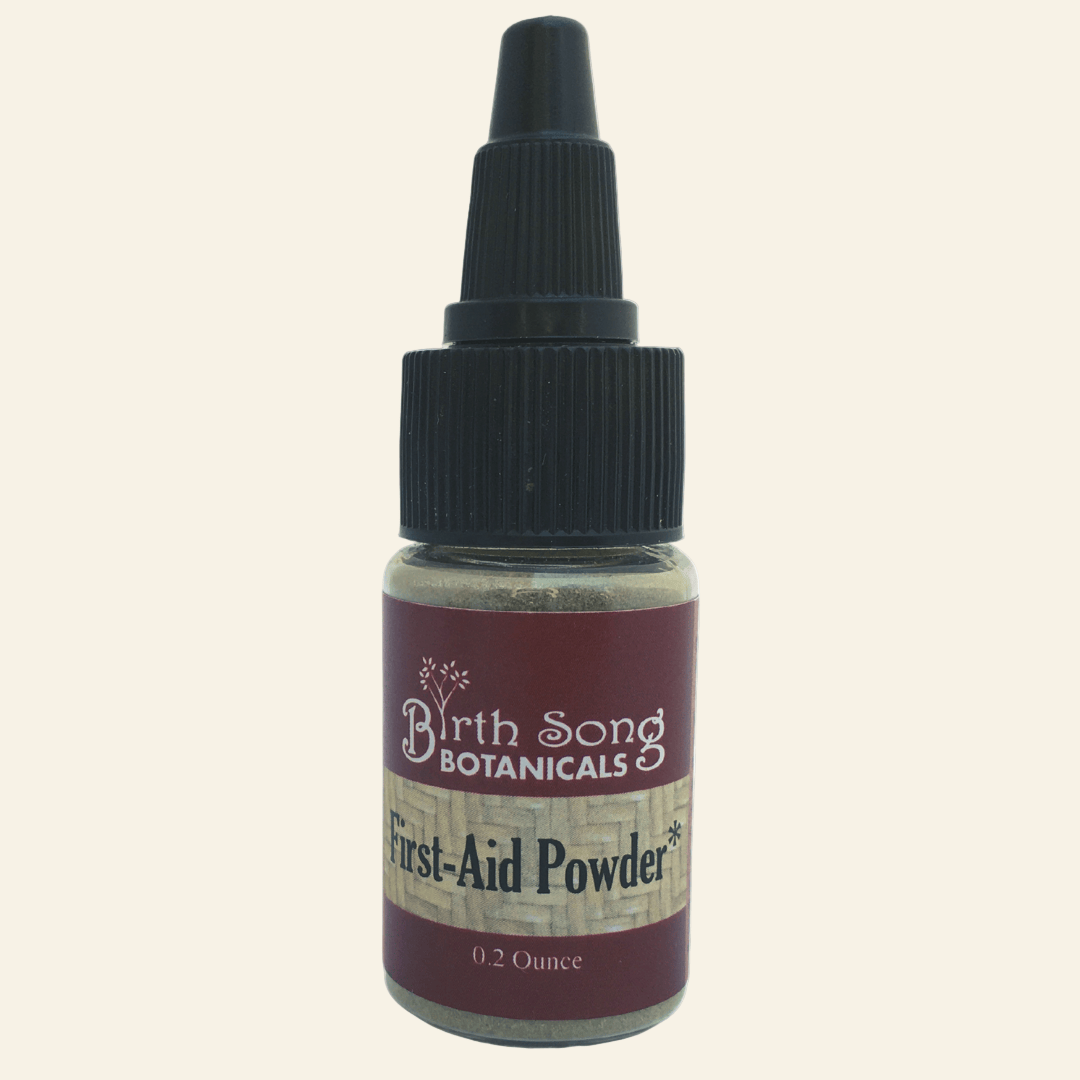 Birth Song Botanicals Co. First Aid Organic Herbal First Aid Powder, with Myrrh, Neem, and Yarrow