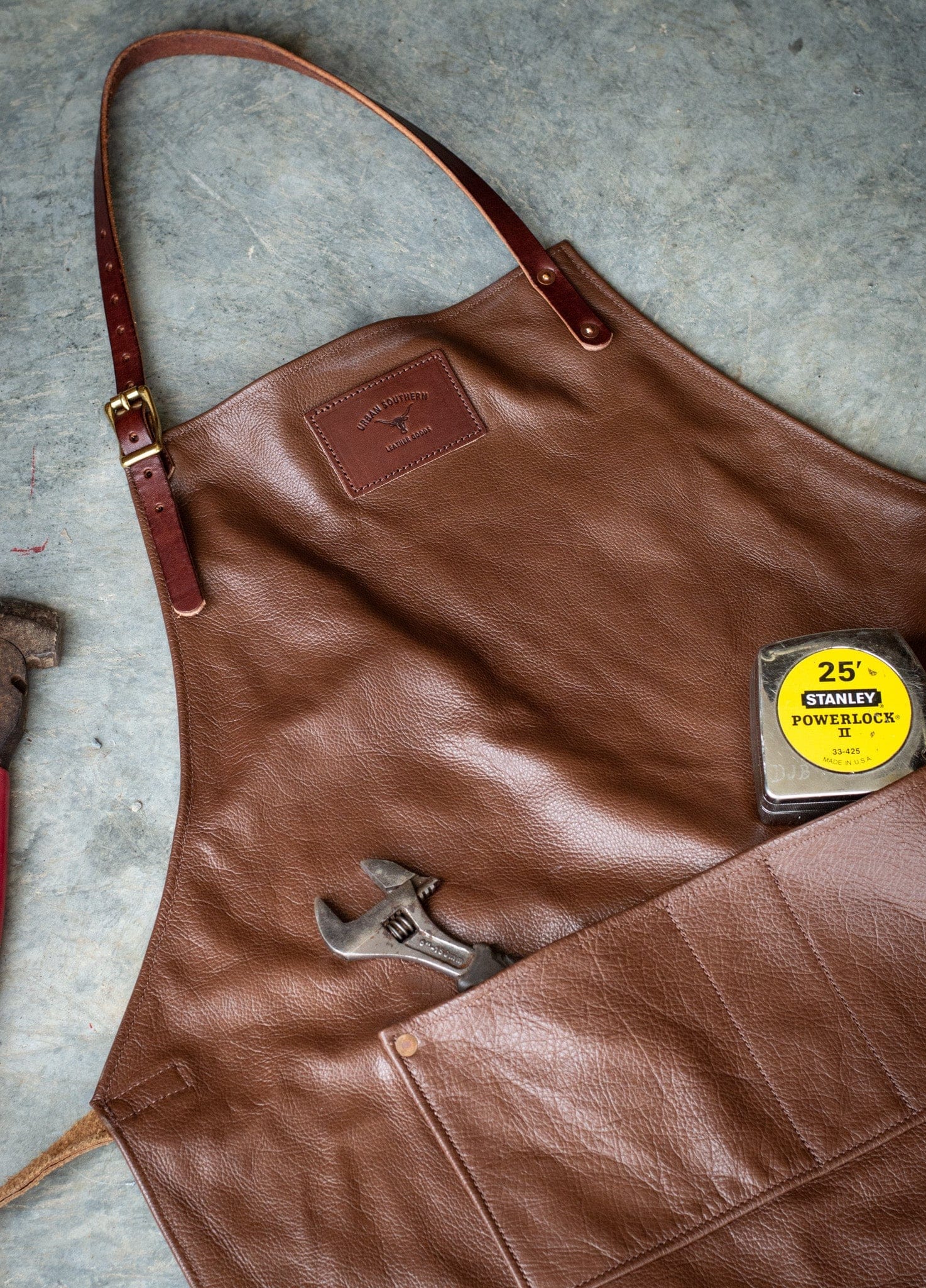 Urban Southern Accessories Espresso Leather Apron