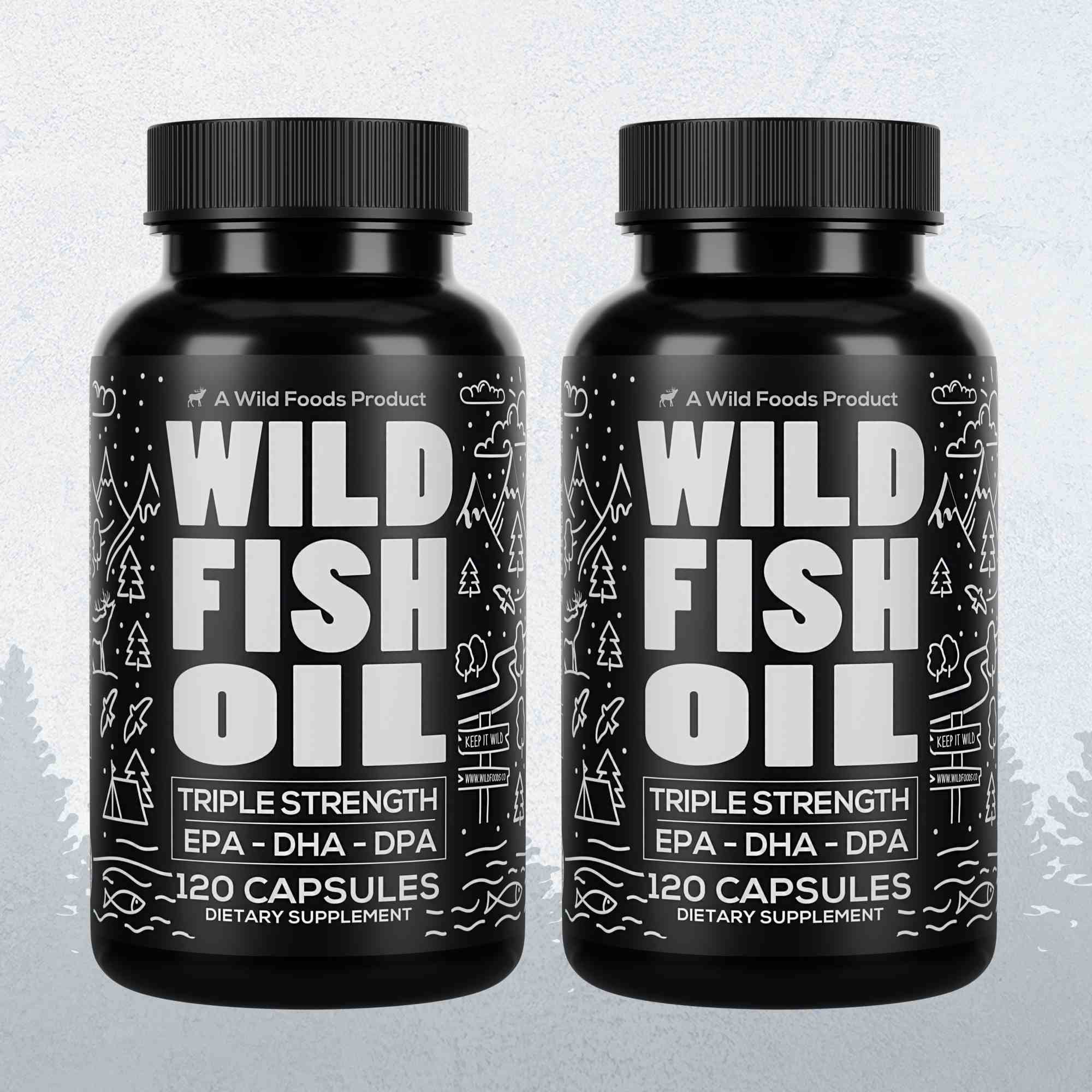 Fish Oil Capsules, 60 servings – Omega-3 for Heart Health & Cognitive Function - My American Goods
