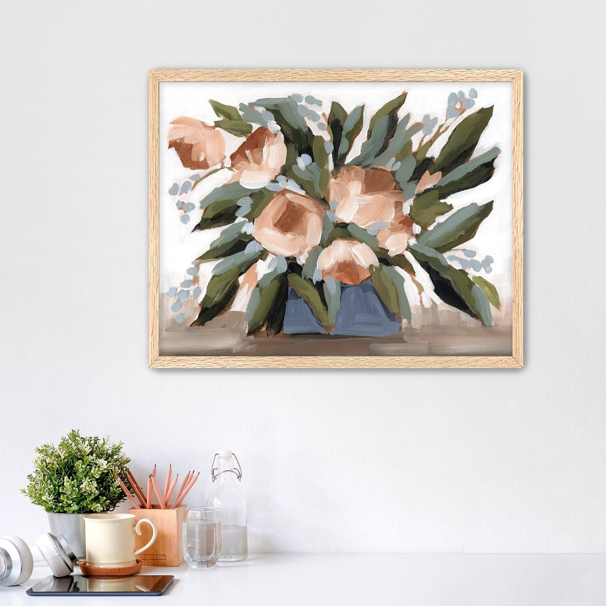 Katie Garrison Art Print Paper Print / 5x7 in / Oak Frame "Flowers for the Table II" Art Print