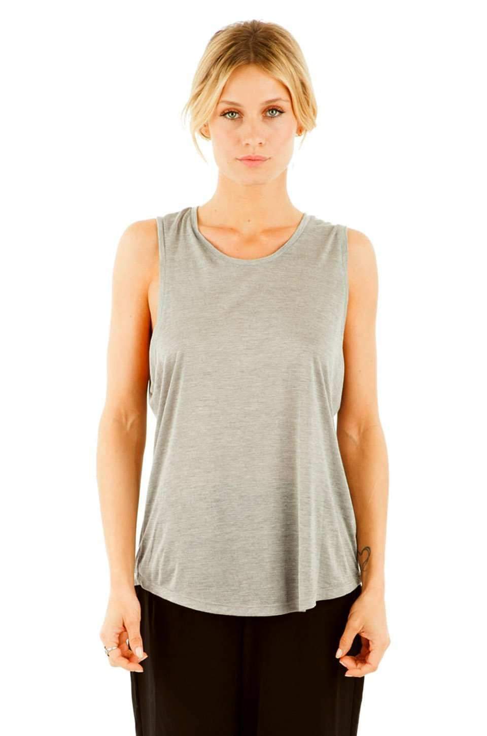 MERRITT CHARLES Tank Top Extra Small / Heather Gray Flynn Tank