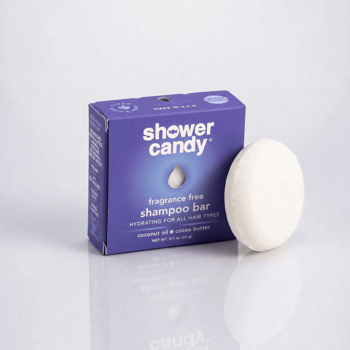 SHOWER CANDY Fragrance Free Shampoo Bar | Shower Candy – Hydrating for All Hair Types