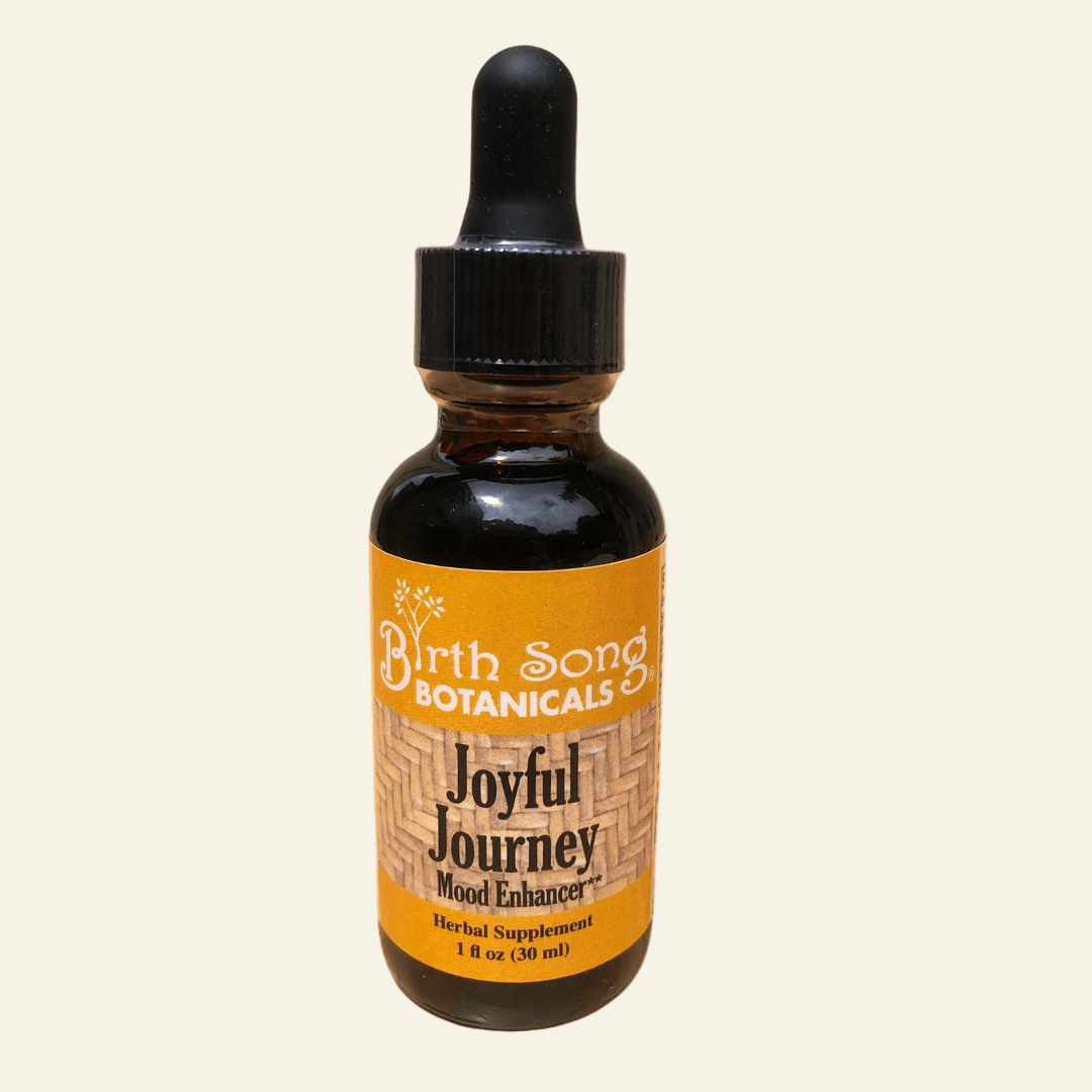 Birth Song Botanicals Co. Tinctures Joyful Journey Herbal Tincture – Botanical Blend with St. John’s Wort, Hawthorn & Lemon Balm (1 oz)