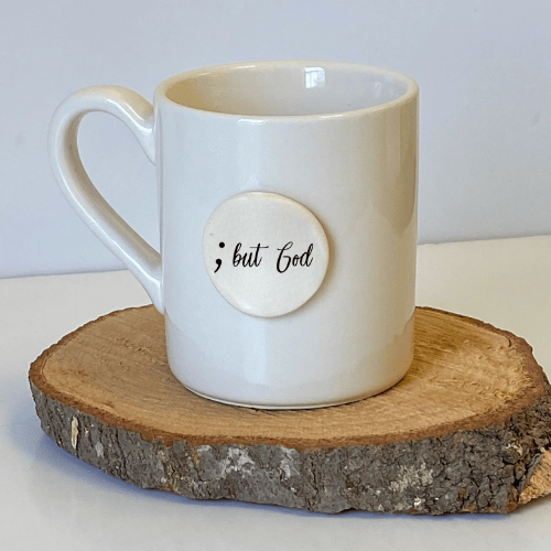 prodigalpottery Ceramic Regular 12oz ; But God Mug