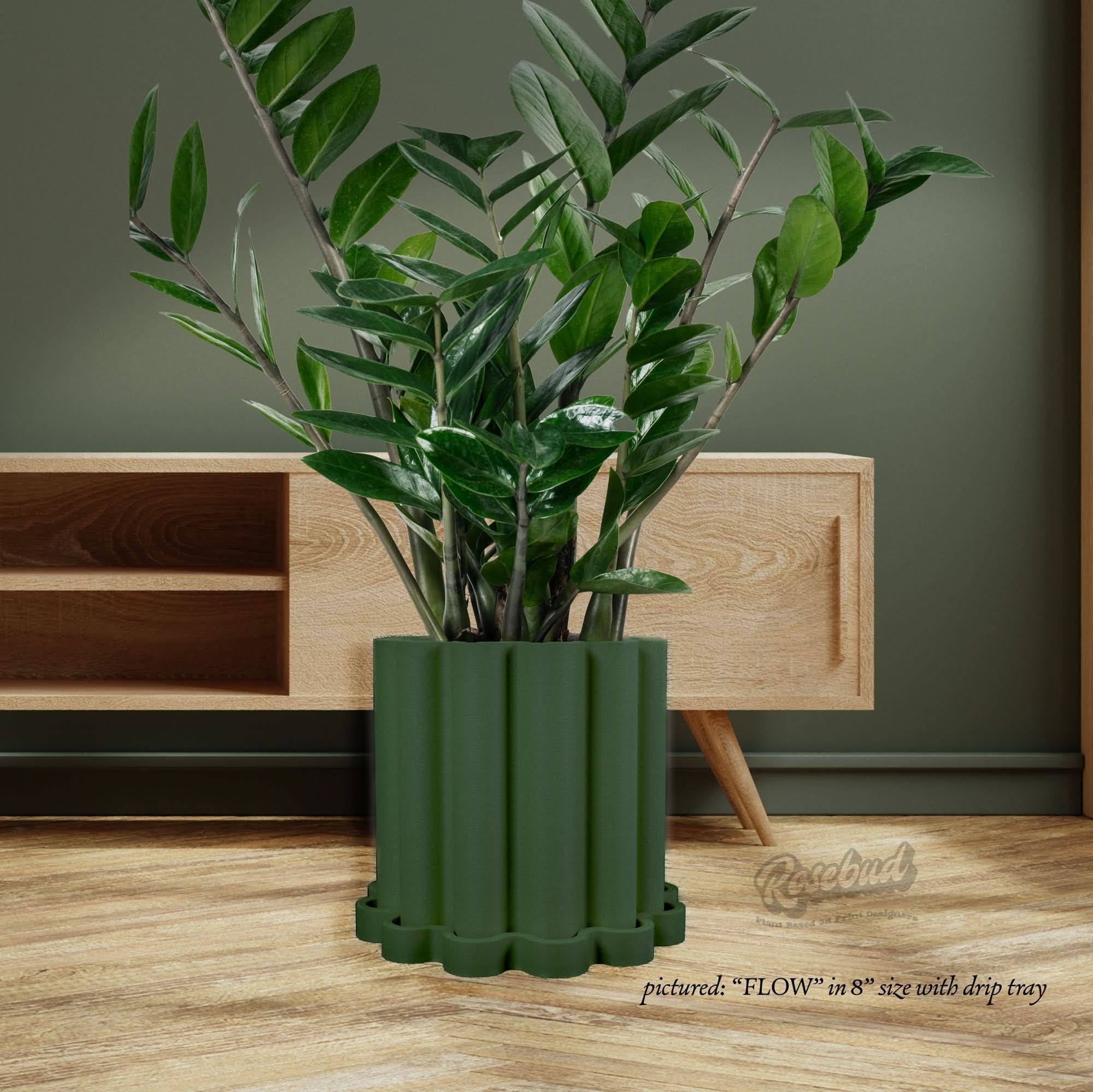 Funky Flow Planter with Drainage and Unique Tray - My American Goods