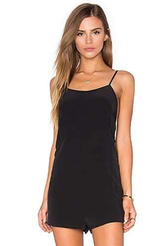 MERRITT CHARLES Romper Garland Romper - Black