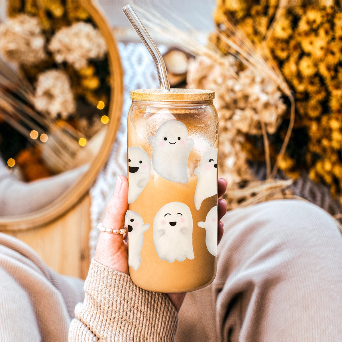 Gia Roma Travel Mug, Coffee Cup, Drinkware Ghostly 20oz
