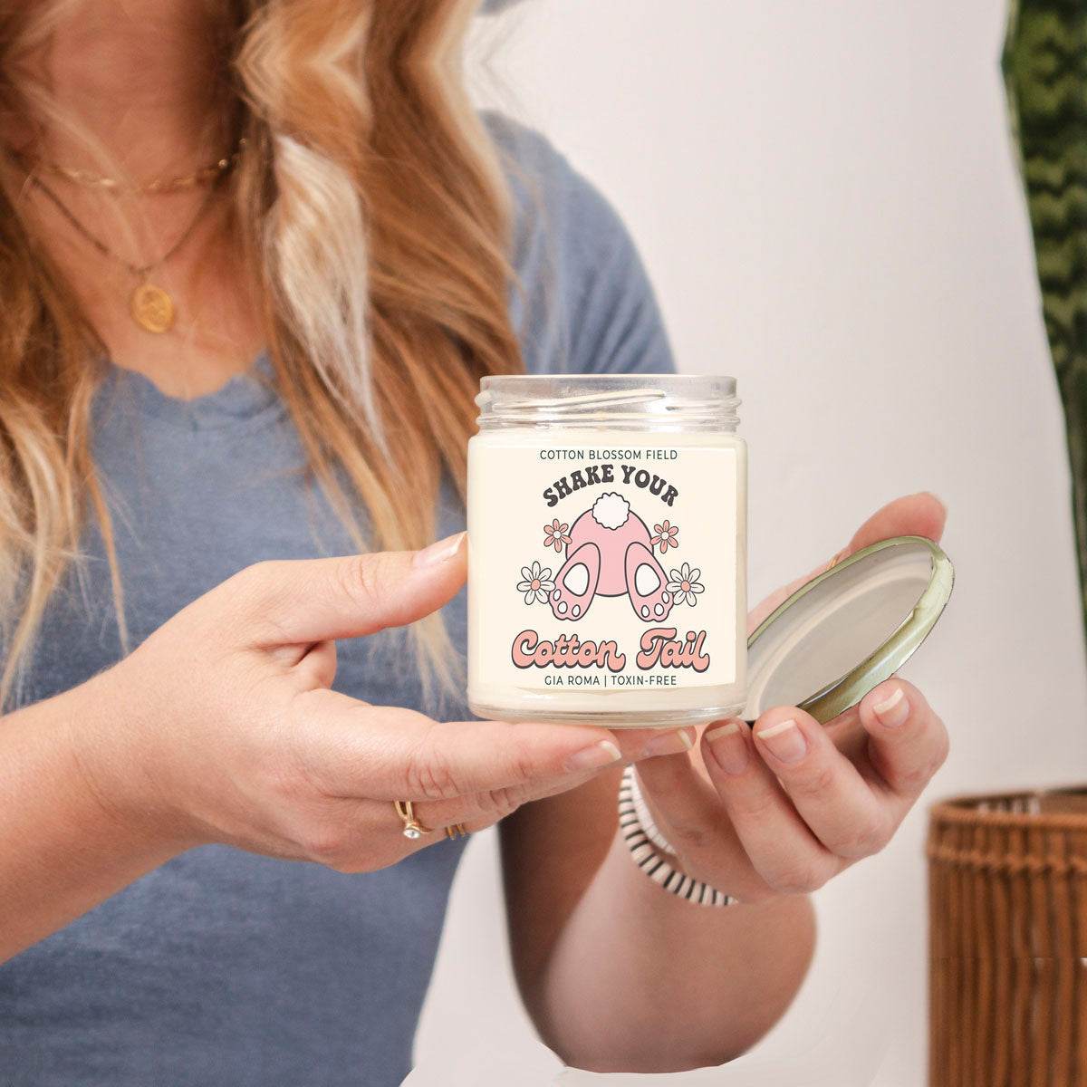 Cotton Blossom Retro Candle - My American Goods