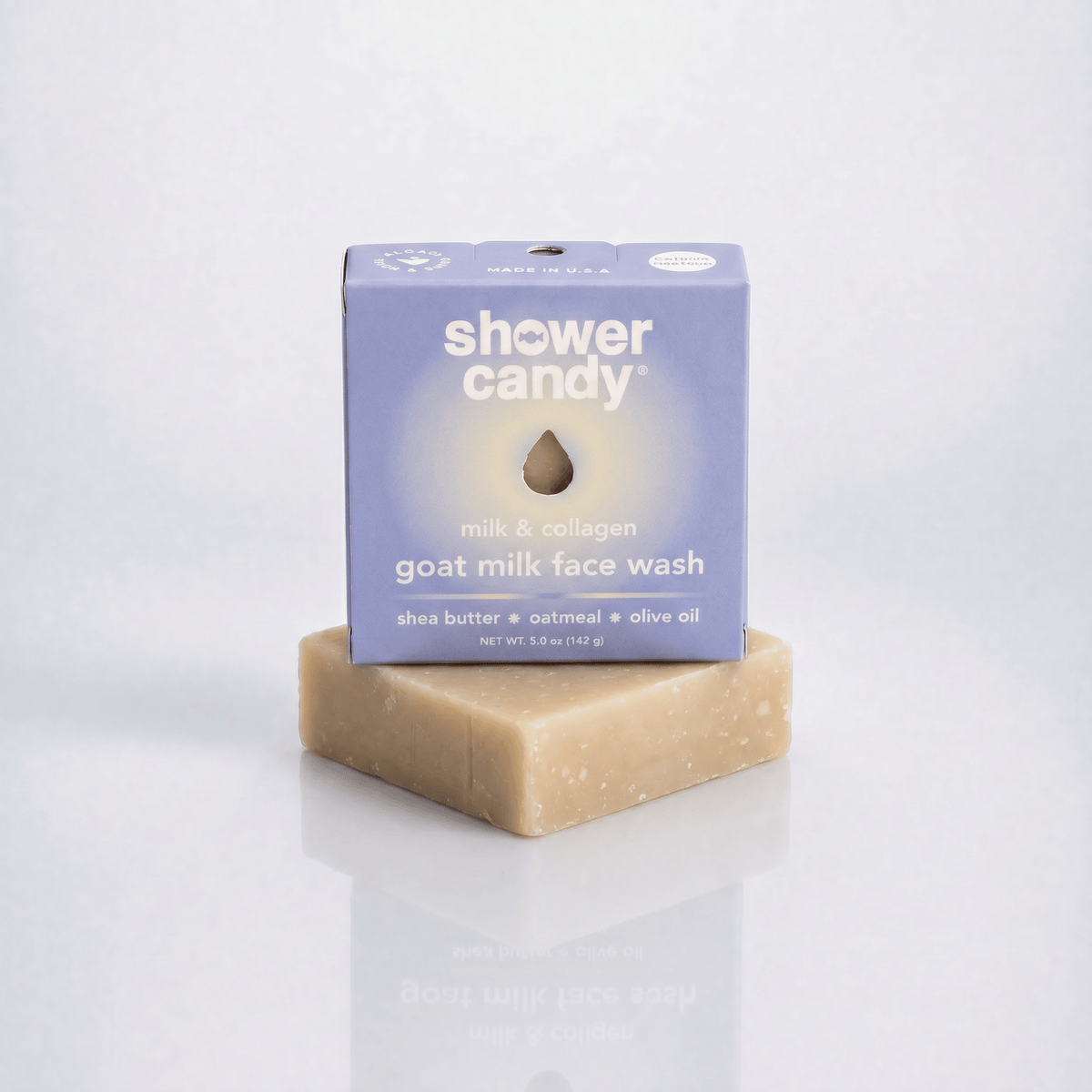 SHOWER CANDY Face Wash Milk + Collagen Face Wash Bar | Shower Candy