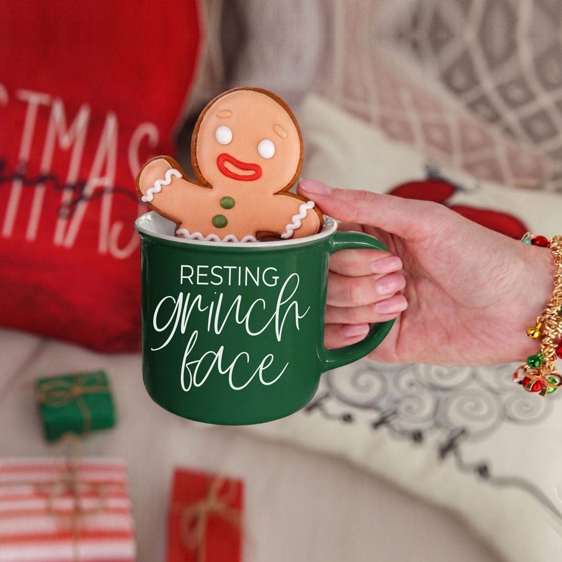 Gia Roma Coffee Mug, Grinch Face Mug
