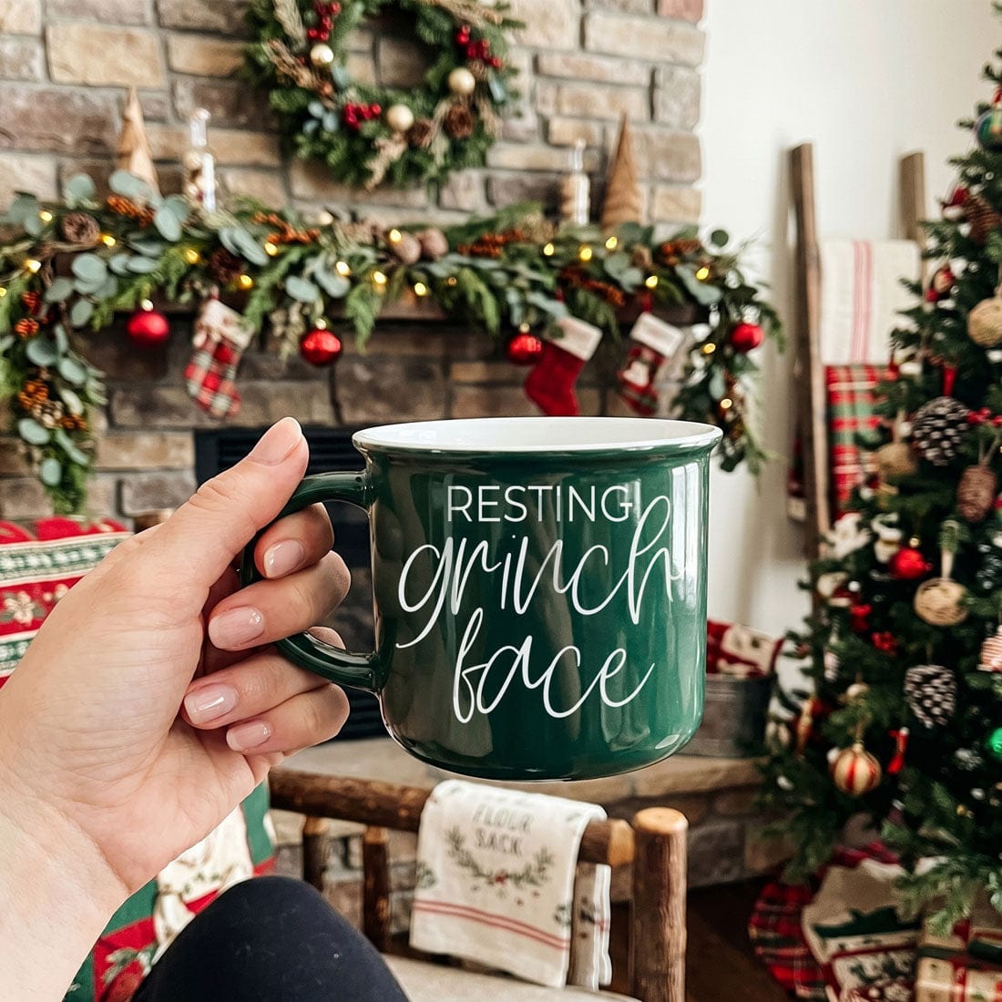 Gia Roma Coffee Mug, Grinch Face Mug