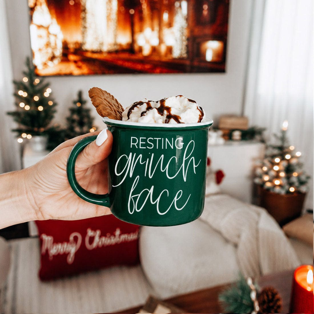 Gia Roma Coffee Mug, Grinch Face Mug