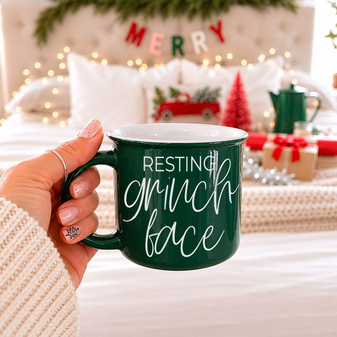 Gia Roma Coffee Mug, Grinch Face Mug