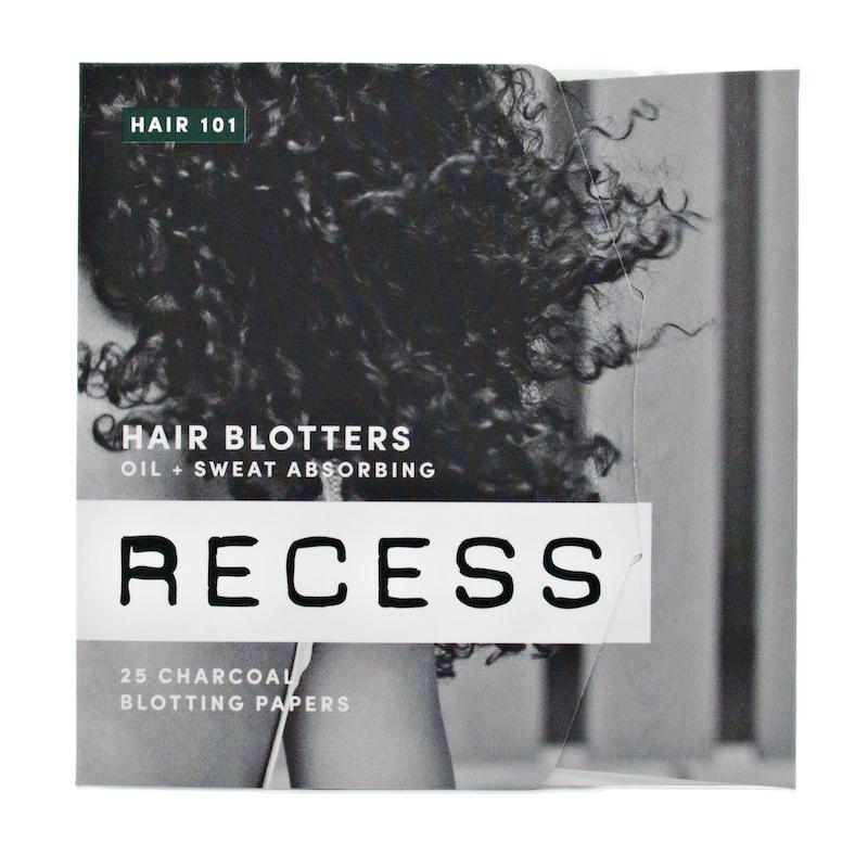 RECESS body wipe HAIR 101: Charcoal + Hemp Hair Blotters (25 blotter papers)