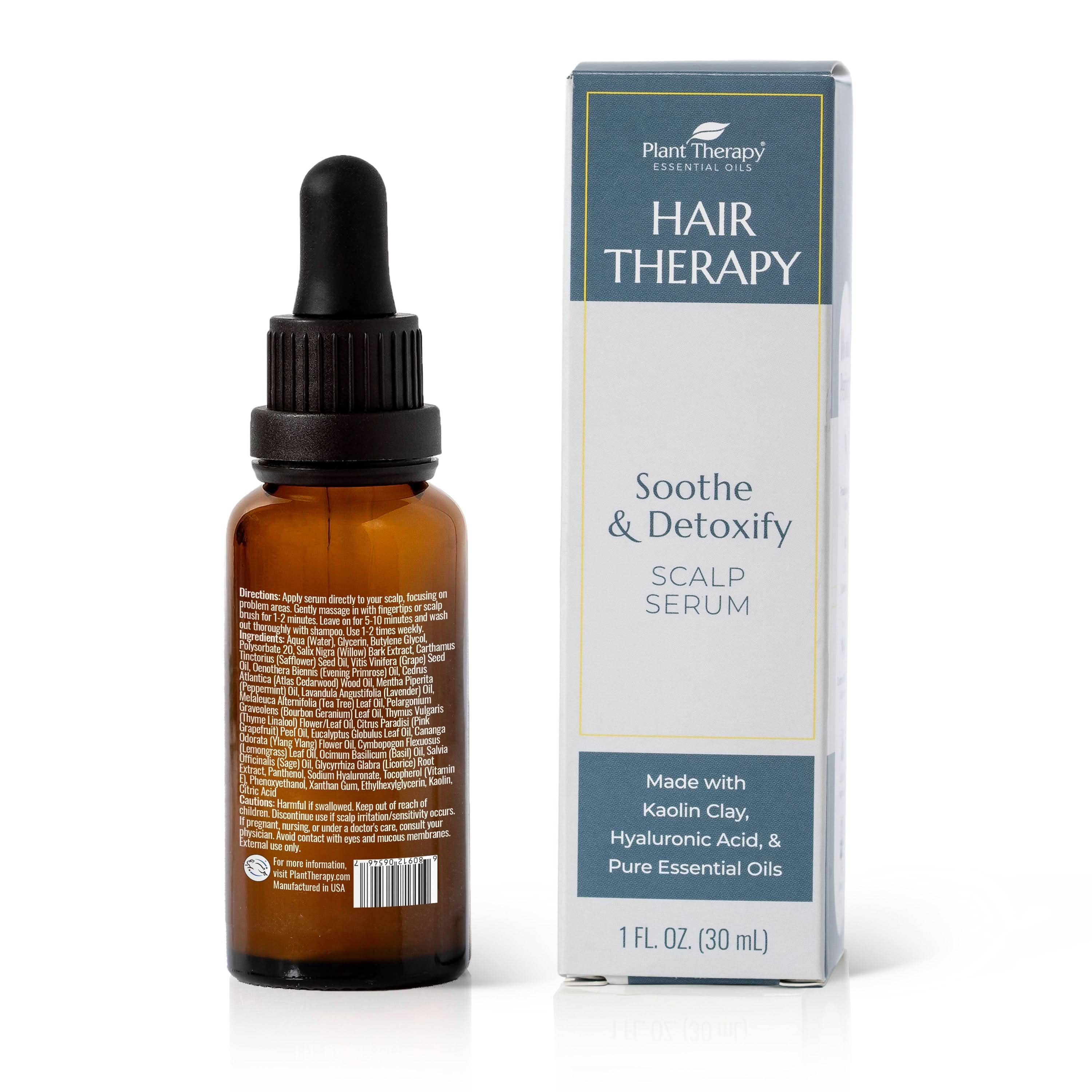 Plant Therapy Hair & Skin Care 1 oz Hair Therapy Soothe & Detoxify Scalp Serum