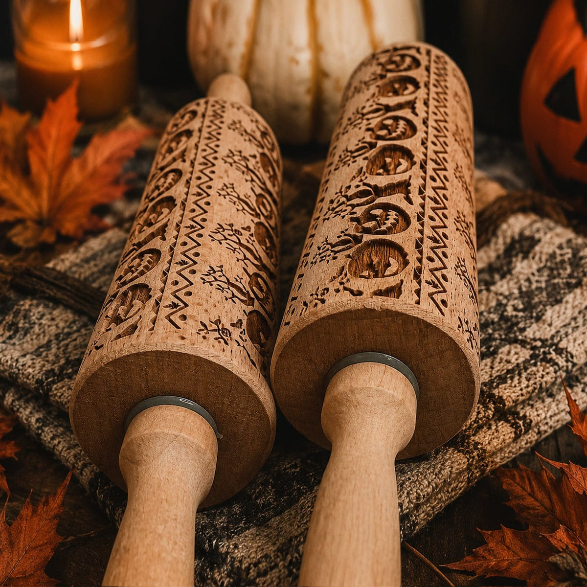 Gia Roma Rolling Pin, Kitchen Tools Halloween Rolling Pin Set
