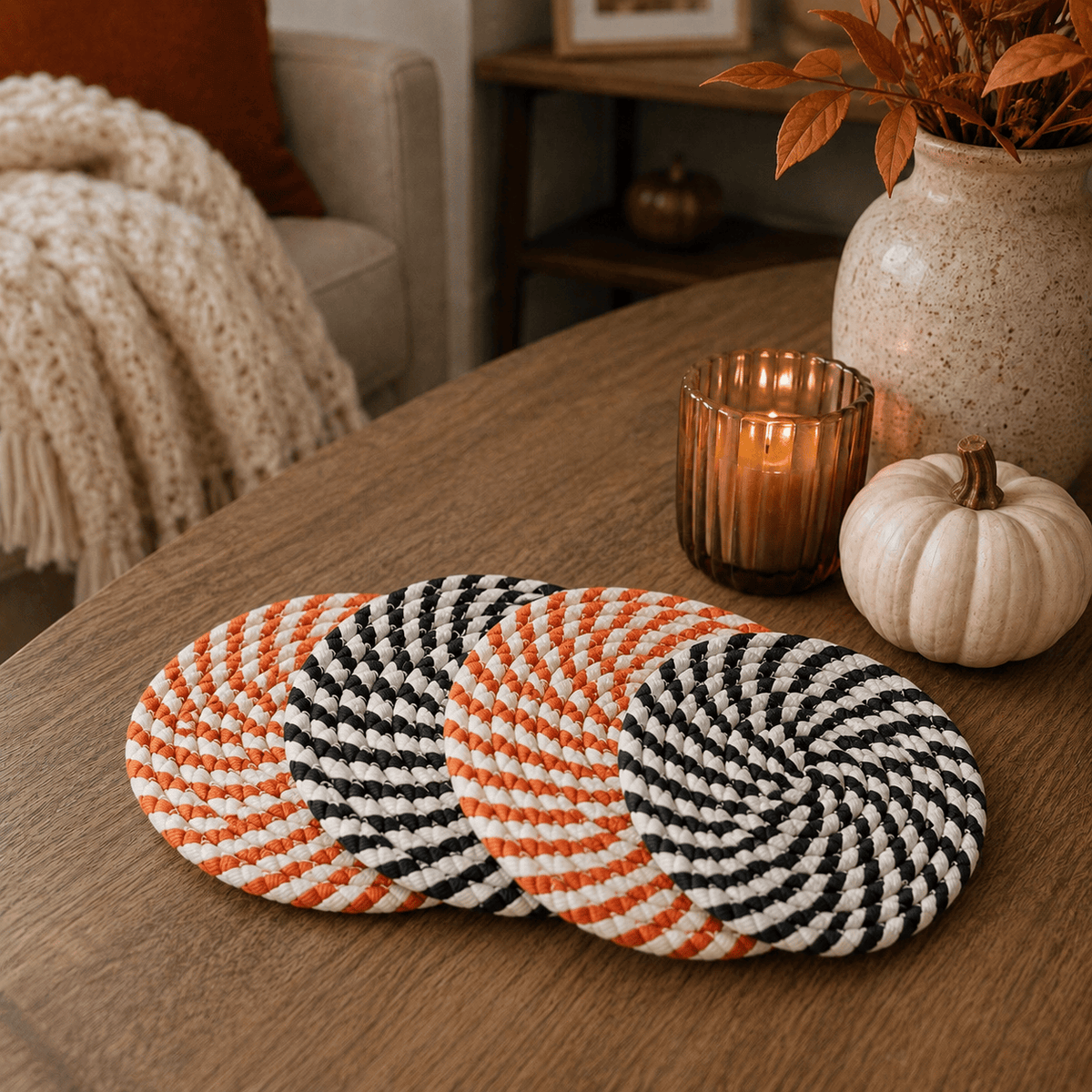 Gia Roma Coaster Fall Fabric Coasters