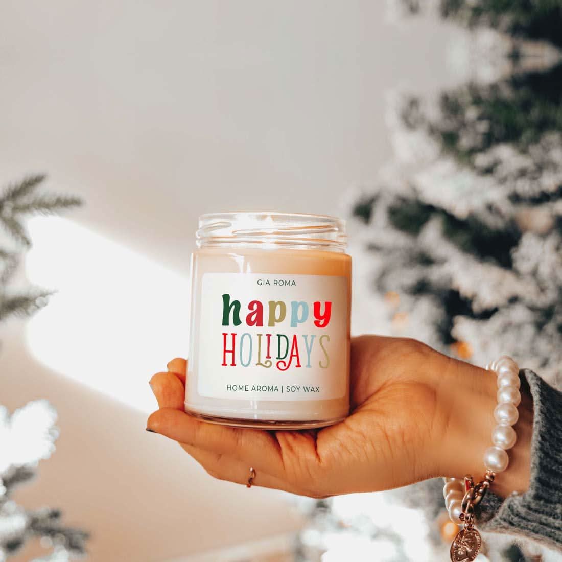 Happy Holiday Candle - My American Goods