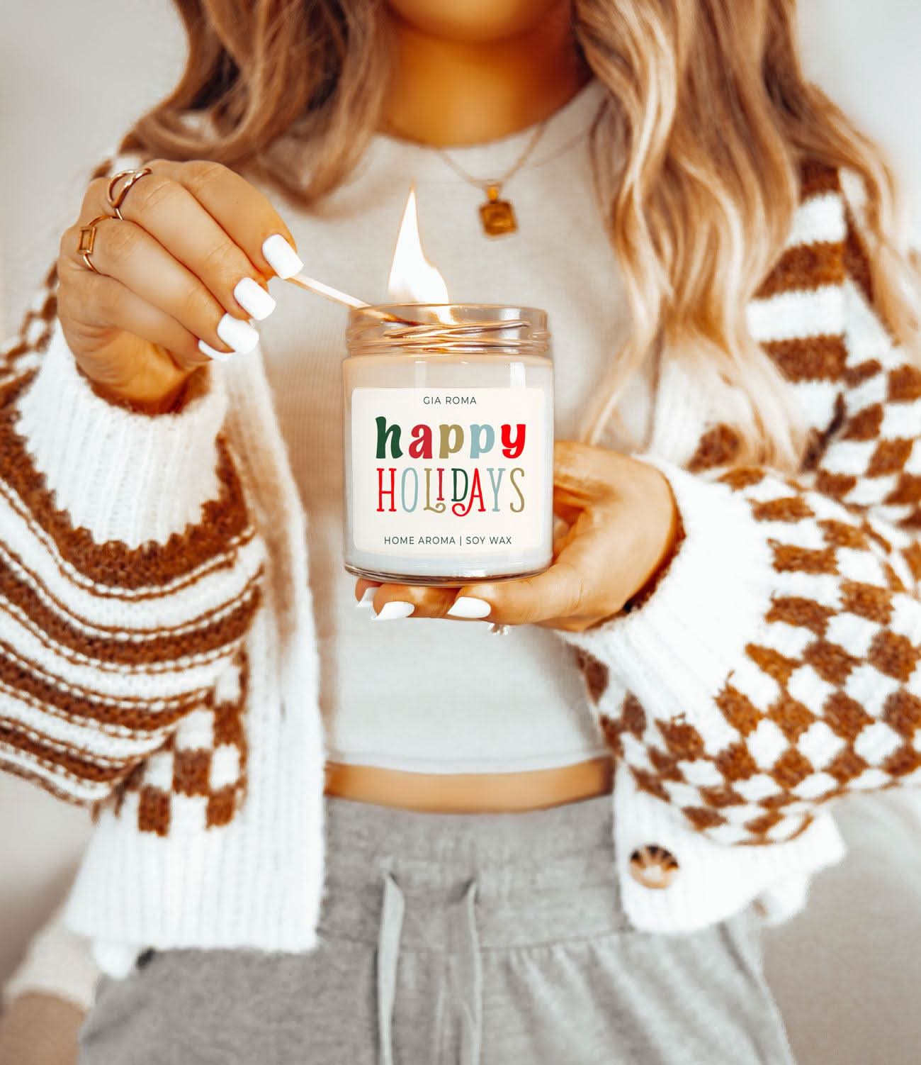 Happy Holiday Candle - My American Goods