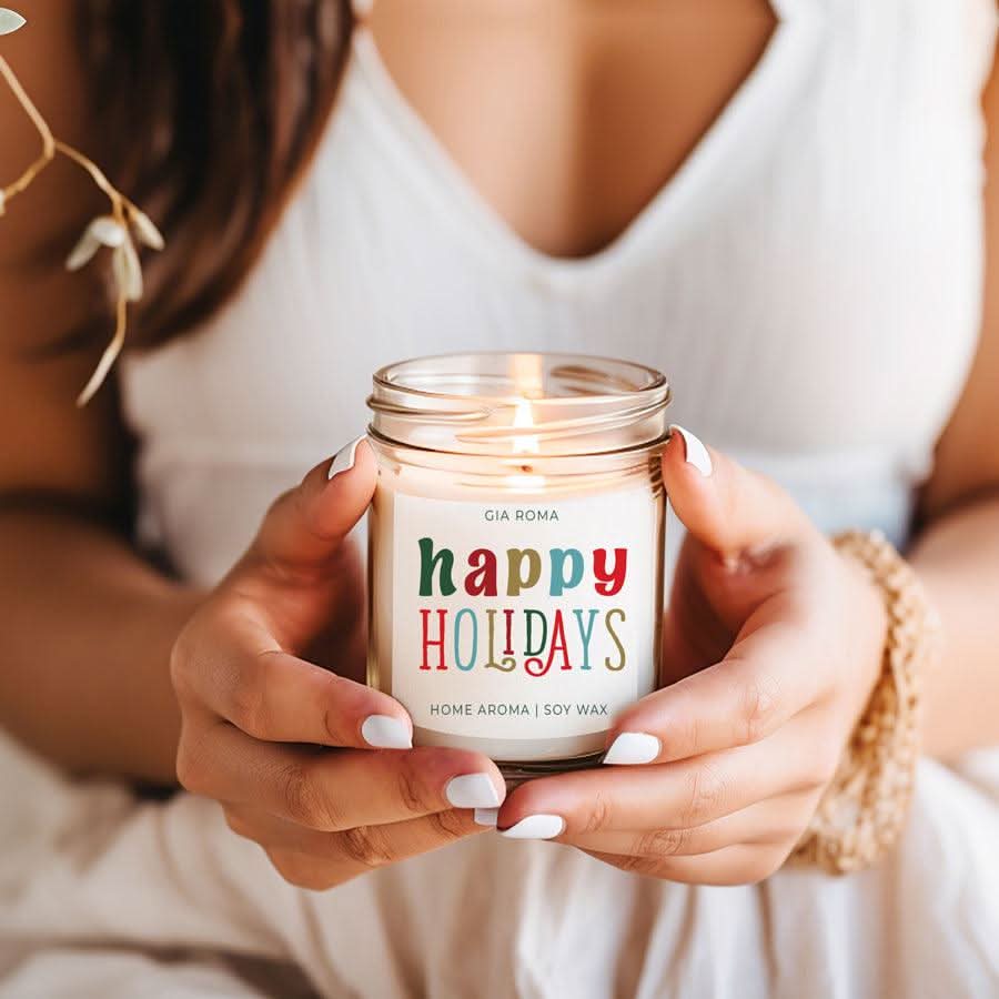 Happy Holiday Candle - My American Goods