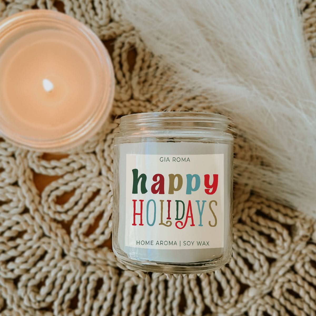 Happy Holiday Candle - My American Goods