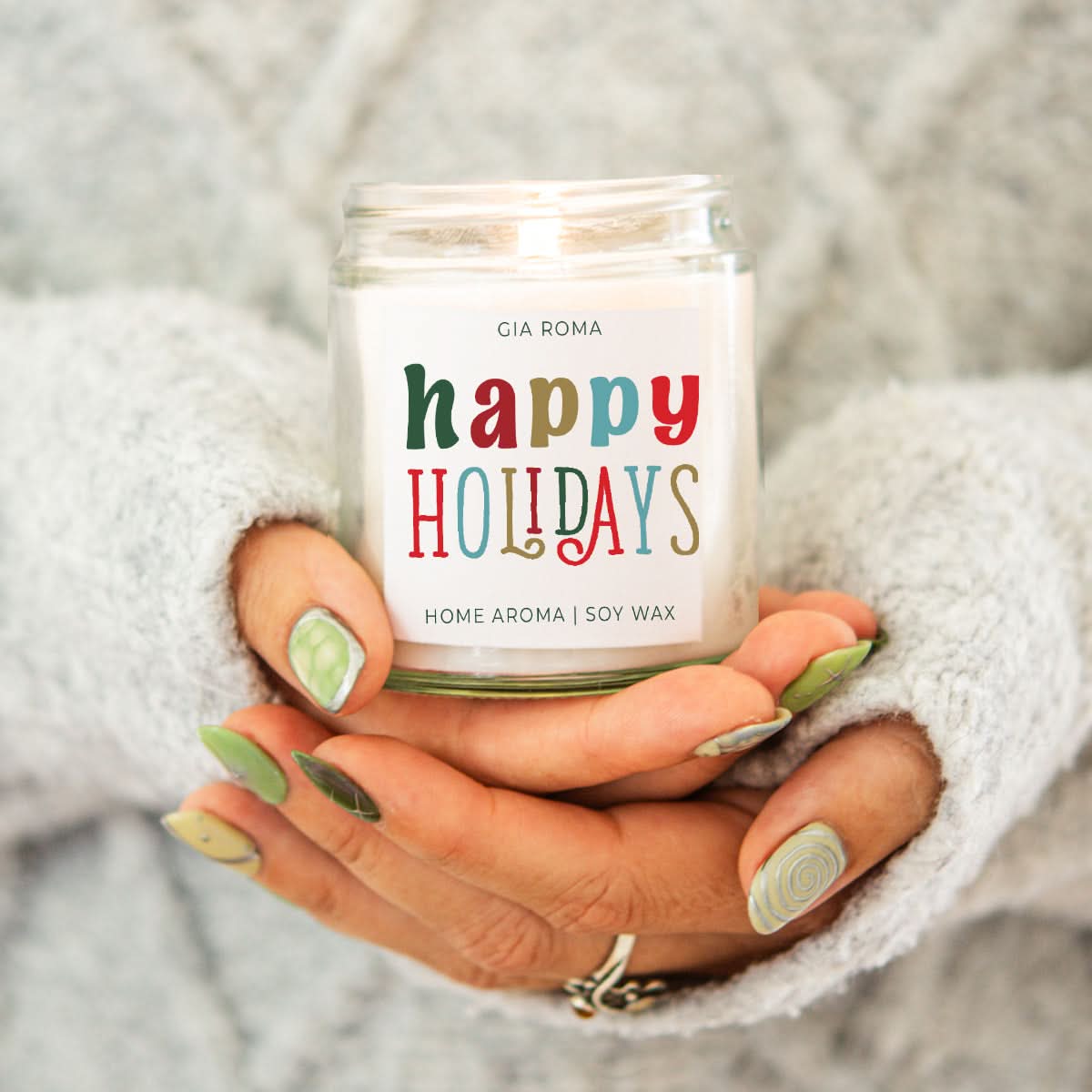 Happy Holiday Candle - My American Goods