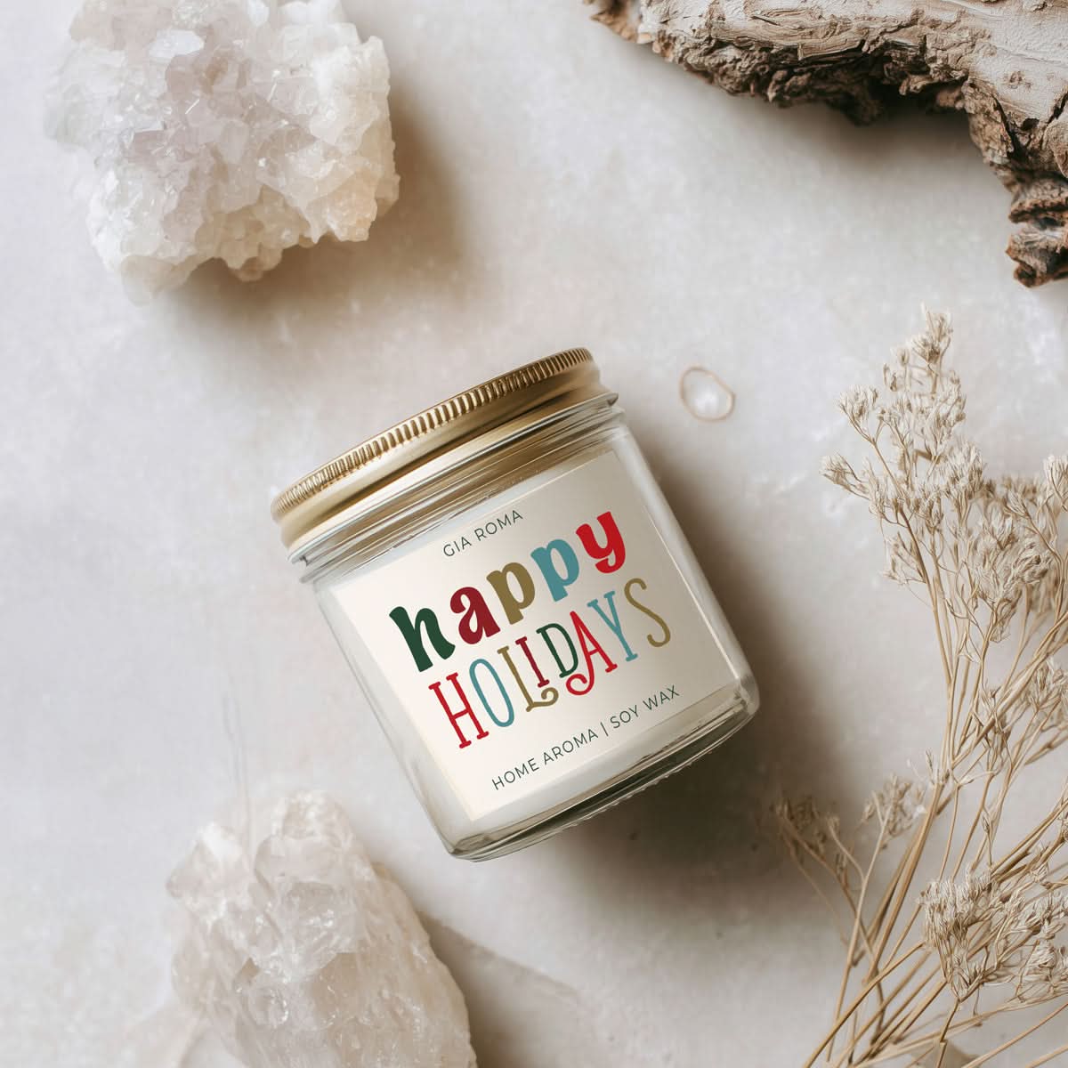 Happy Holiday Candle - My American Goods