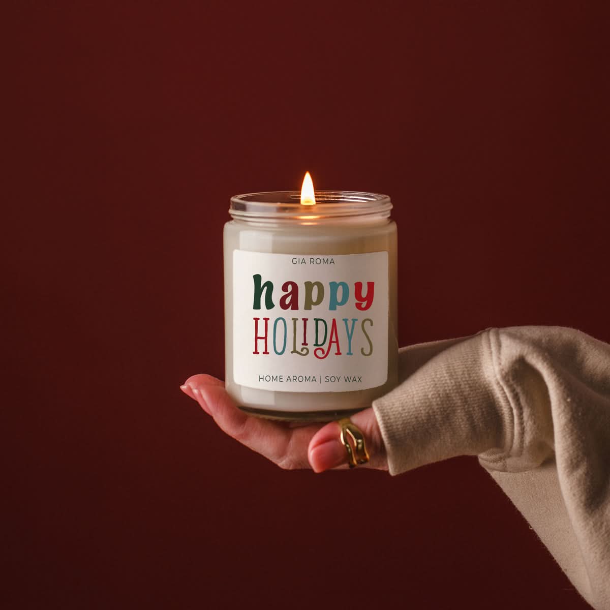 Happy Holiday Candle - My American Goods