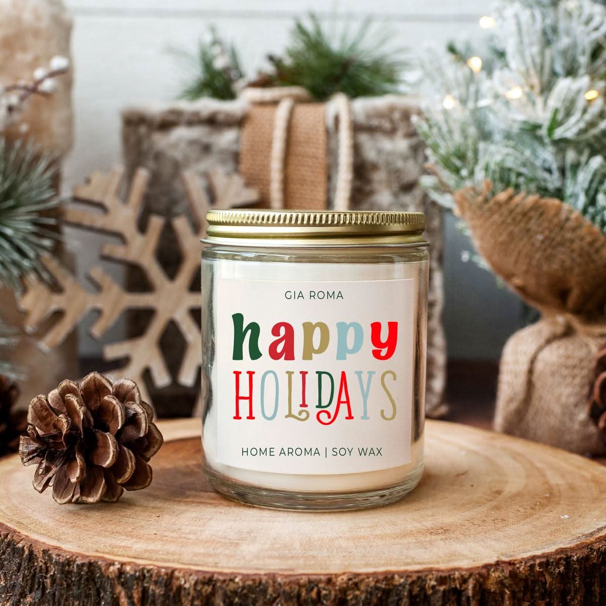 Gia Roma Candle Happy Holiday Candle