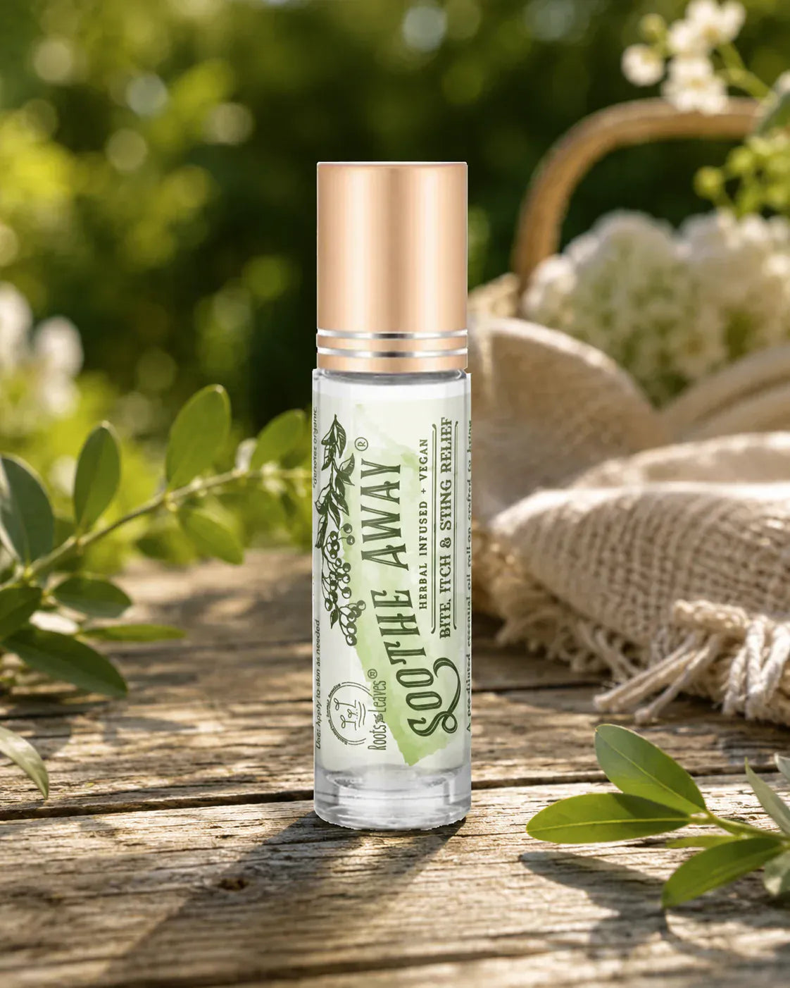 Roots And Leaves Skin Insect Repellent Soothe Away Mosquito Bite, Itch & Sting Relief Roll-On