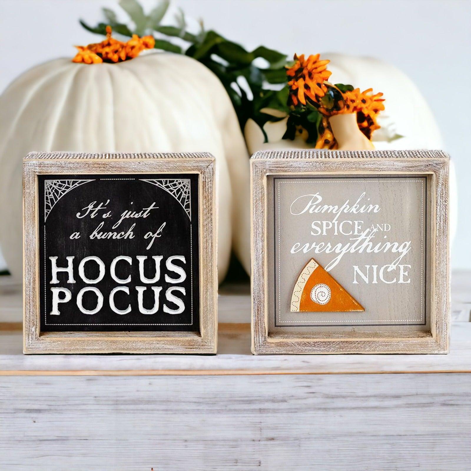 Gia Roma Halloween Sign Hocus Pocus 3D + Double Sided