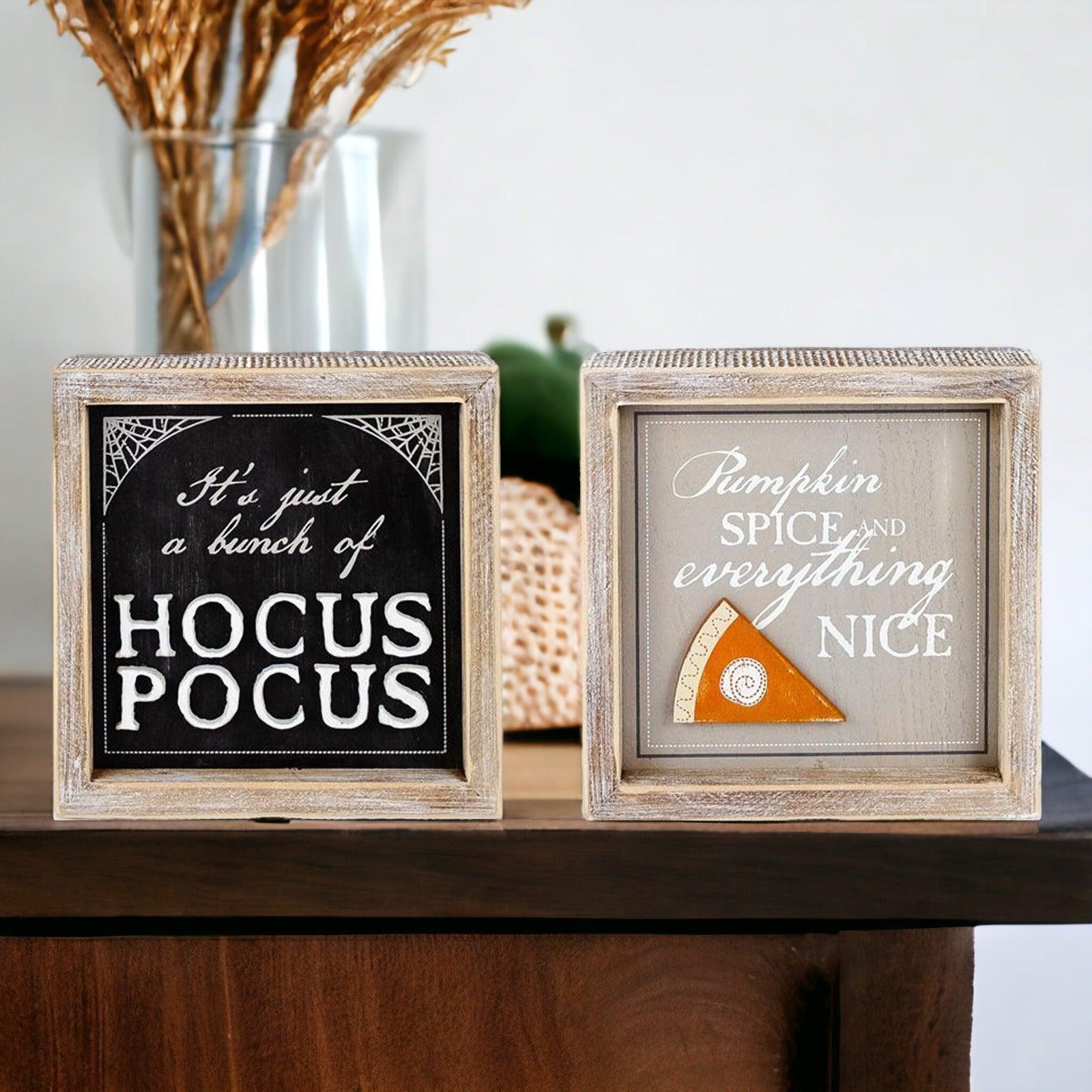 Gia Roma Halloween Sign Hocus Pocus 3D + Double Sided