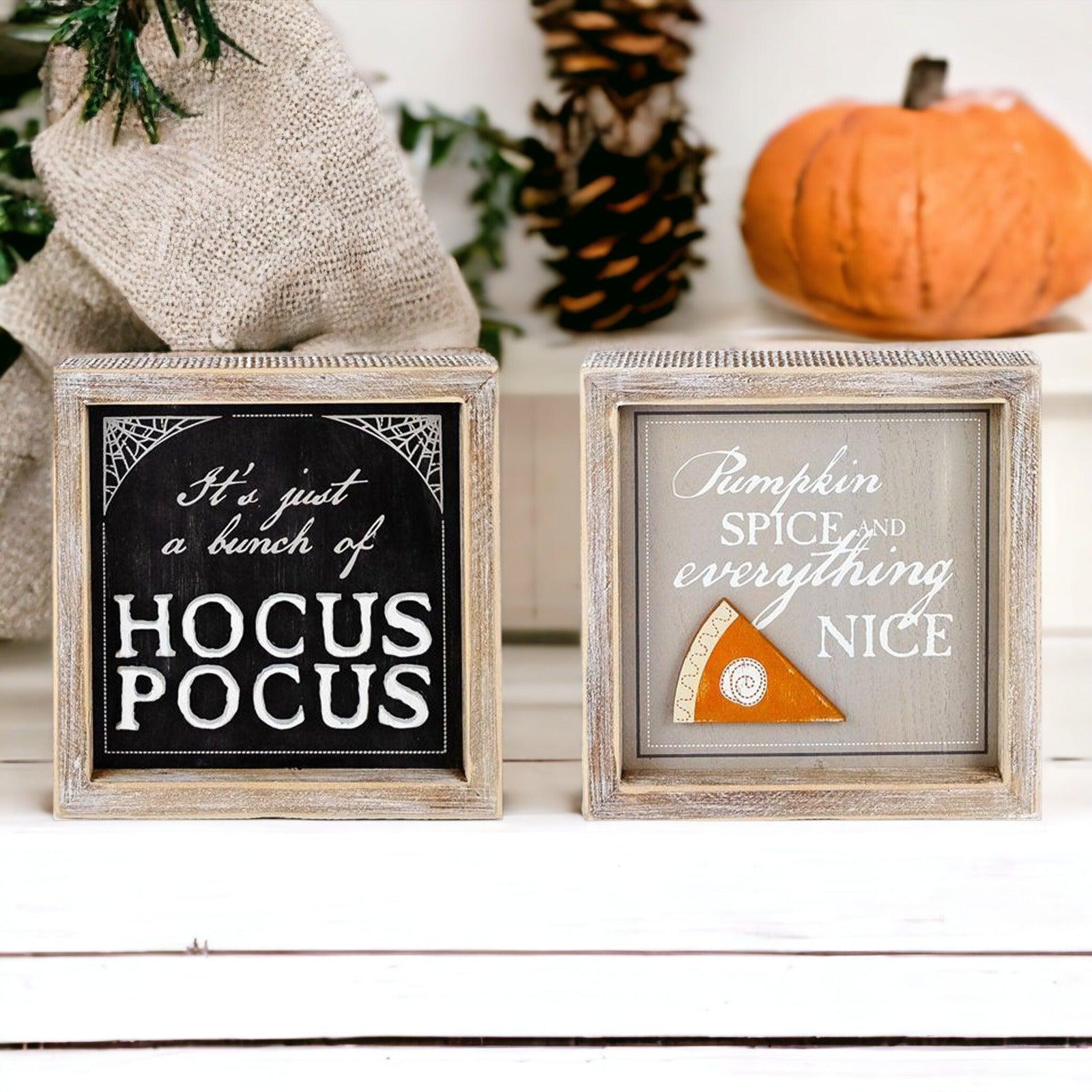 Gia Roma Halloween Sign Hocus Pocus 3D + Double Sided