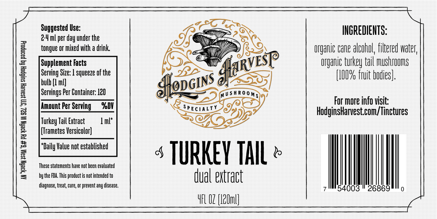 Turkey Tail Dual Extract Tincture - My American Goods