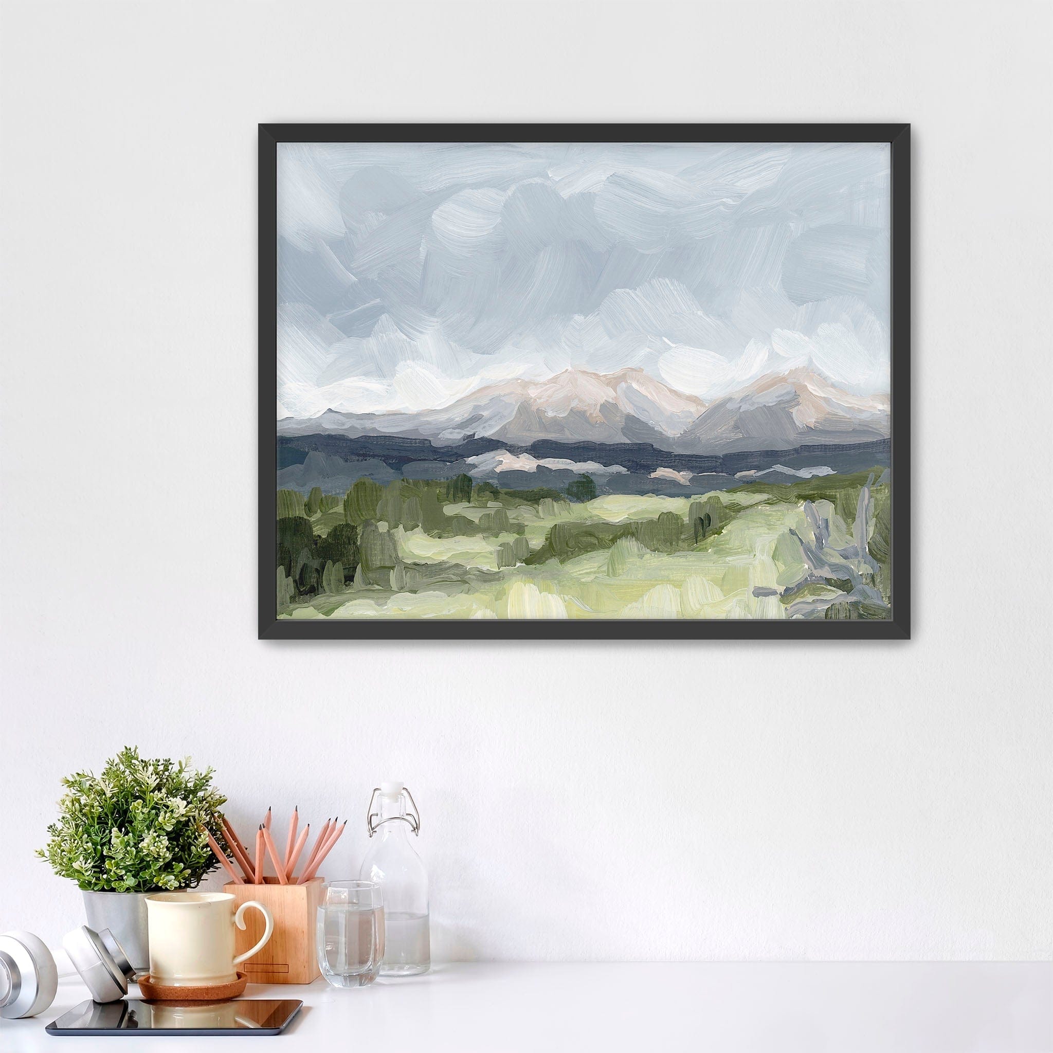 Katie Garrison Art Print Paper Print / 5x7 in / Black Frame "Home in the Valley" Art Print
