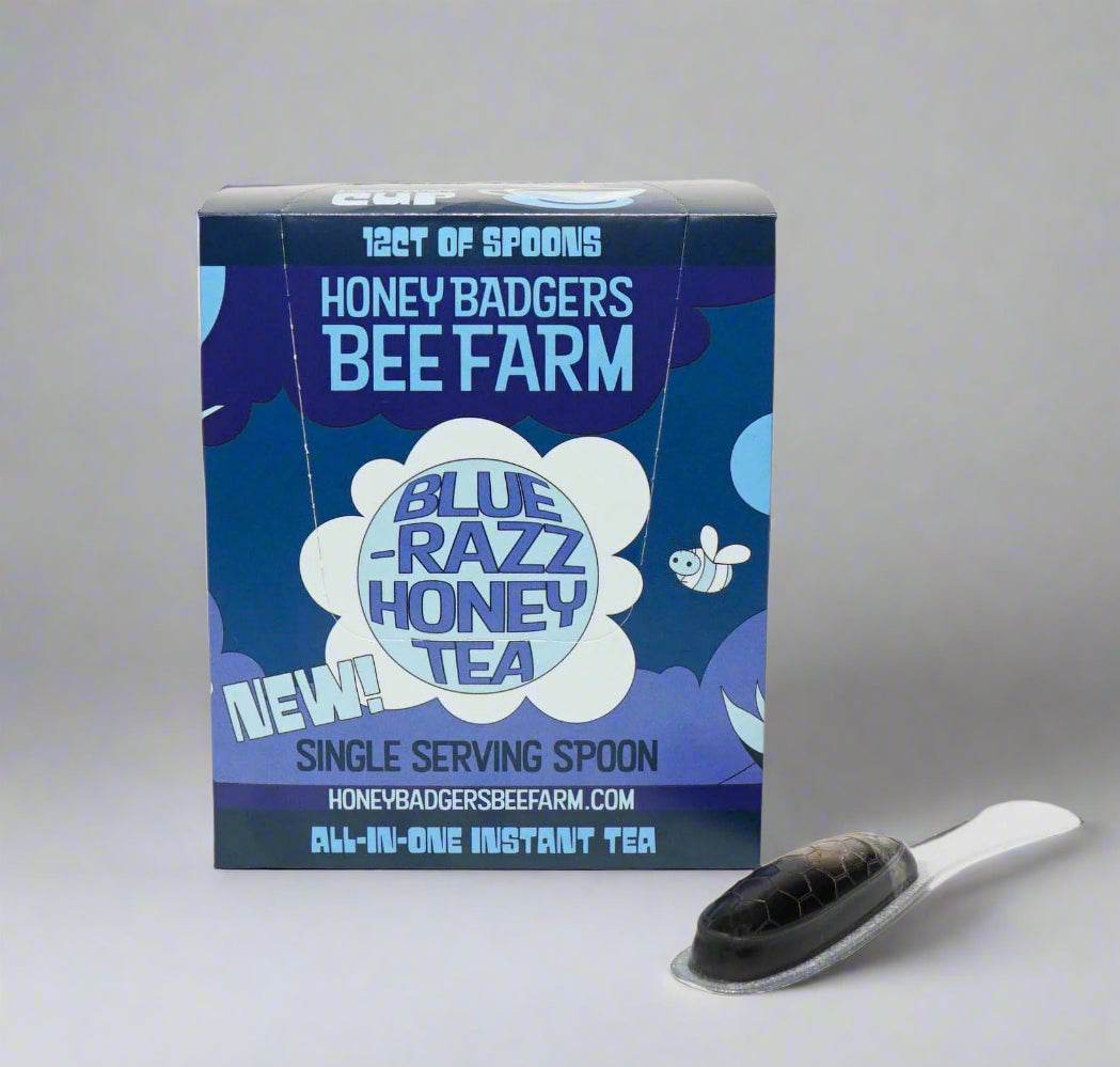 Badgers Honey Spoon /Blue Razz Honey Tea - My American Goods
